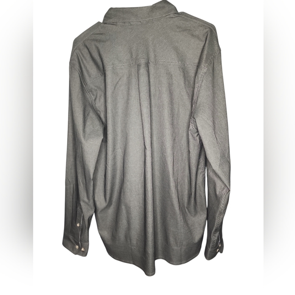 Huk Men's Casual Button Down Shirt - Gray - Picture 2 of 5